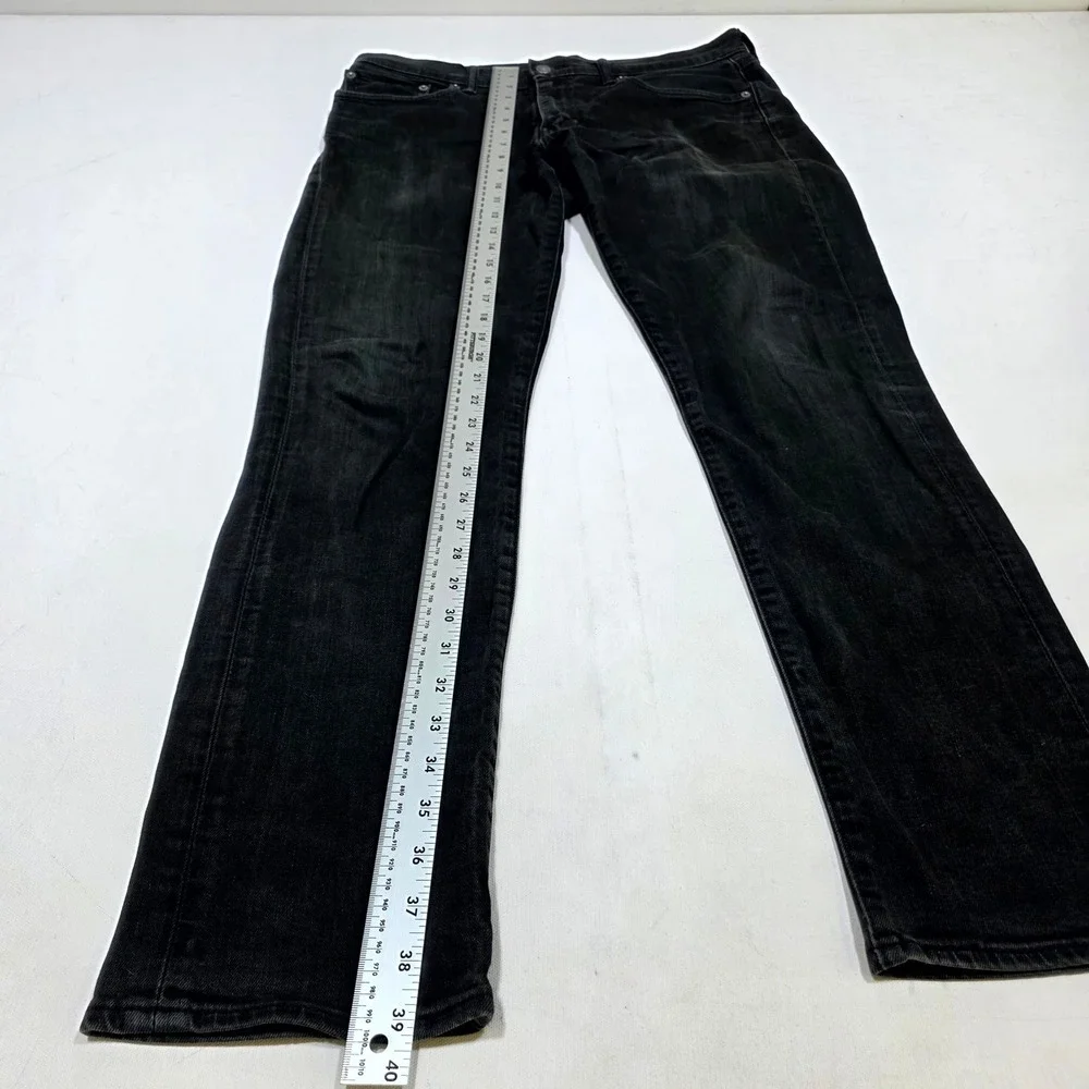 Levi's 511 Slim Fit Jeans Mens 34x30 Black Faded Denim Casual Streetwear Pants